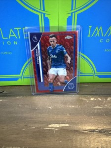 Topps Chrome Premier League Logofractor Everton Dwight McNeil 5/5 Bookend 🔥 for sale on Ebay