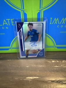 Topps Chrome Premier League Everton Tyler Dibling Auto for sale on Ebay