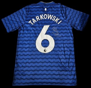 James Tarkowski Hand Signed Everton Fc 2025/26 Home Shirt Football Auto - COA for sale on Ebay