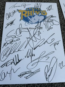 Leeds Rhinos Rugby League Club 2026 Signed Sheet on A4 card Connor Oledzki for sale on Ebay