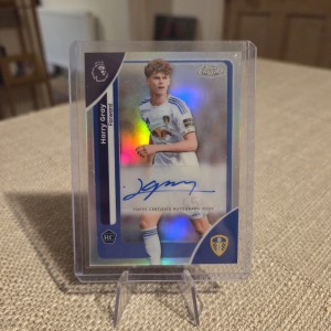 Topps Premier League Chrome Harry Gray Auto Rookie Leeds United 2025-26 for sale on Ebay
