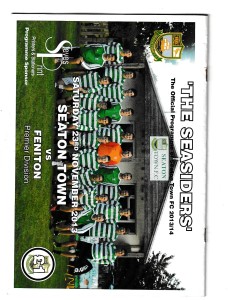 FOOTBALL PROGRAMME SEATON TOWN V FENITON 2013 for sale on Ebay