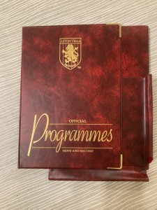 Aston Villa Programme Binder/Folder 90s Style for sale on Ebay