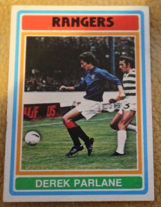 RANGERS FC 1976 DEREK PARLANE TOPPS RED BACK ORIGINAL TRADING CARD No 27 for sale on Ebay