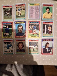 Tops Cewing Gum Cards Glasgow Rangers Good Condition Football Cards Job Lot for sale on Ebay