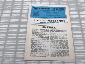 Tottenham Hotspur Enfield London Challenge Cup Semi Final Oct 1968 Vol 61 No.22 for sale on Ebay