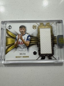 Topps Reverence 2024/25 Mikey Moore Relic Patch Tottenham Hotspur Rookie RC /99 for sale on Ebay