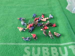 HW SUBBUTEO FOOTBALL A BAG OF 22 SET SPECTATOR PAINTED FIGURES SET C141 for sale on Ebay