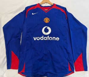 Original Nike Manchester United 2005/2006 Long Sleeve Away Shirt GIGGS 11 for sale on Ebay