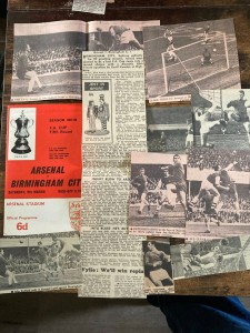 Arsenal V Birmingham City 1967/68 FA Cup + Newspaper Cuttings. for sale on Ebay