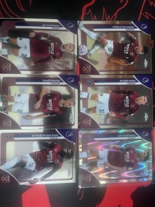 Topps 2026 Premier League Chrome West Ham Bundle  5 Base 1 Raywave Parallel for sale on Ebay
