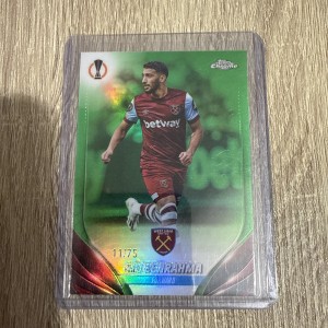 2023-24 Topps Chrom UCC Saïd Benrahma /75 West Ham for sale on Ebay