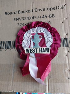 West Ham United ROSETTE AND PENNANTS for sale on Ebay
