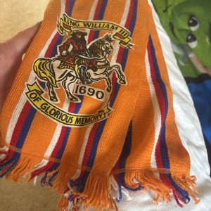 Vintage Glasgow Rangers Fc Scarf… King Billy  for sale on Ebay