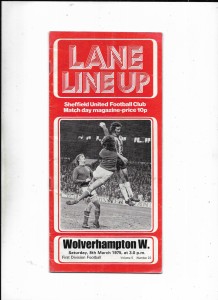 SHEFFIELD UNITED V WOLVES 8/03/1975 DIVISION 1   (18) for sale on Ebay
