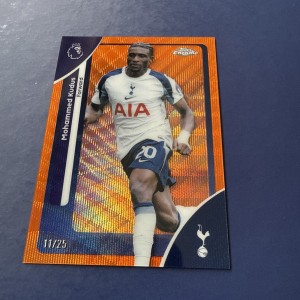 Topps PL Chrome Mohammed Kudus - numbered 11/25 Tottenham for sale on Ebay