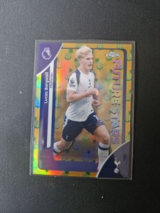 Topps Premier League Chrome 26 Lucas Bergvall Pineapple Parallel Tottenham for sale on Ebay