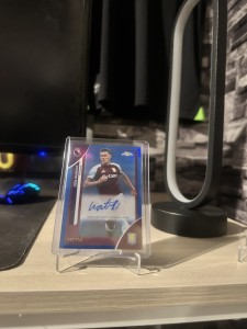 Topps EPL Chrome 2025/2026 Ollie Watkins Aston Villa /150 Auto Blue for sale on Ebay