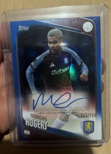 Morgan Rogers Aston Villa Premier League Topps Auto /150 for sale on Ebay