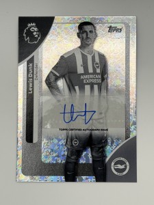 Lewis Dunk Topps Premier League Auto Numbered 62/75 Brighton Autograph Card for sale on Ebay