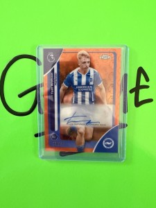 Topps Chrome Logofractor 25/26 Tom Watson Auto Numbered 23/25 Brighton Rookie for sale on Ebay