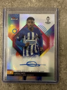 Ansu Fati Auto Topps Finest UCL Brighton And Hove Albion for sale on Ebay