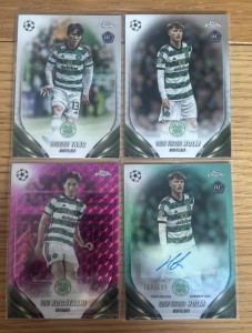Celtic Auto And Numbered Bundle Topps Chrome Holm Rookie Auto/199 for sale on Ebay