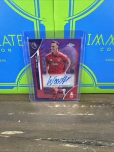 Topps Chrome Premier League Nottingham Forest Chris Wood Auto 14/75 for sale on Ebay