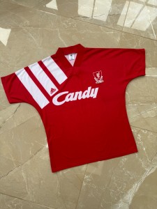 LIVERPOOL 1991/92  HOME SHIRT  (L)  ADIDAS ORIGINAL VINTAGE FOOTBALL SHIRT for sale on Ebay