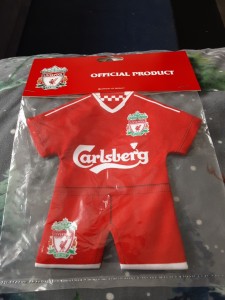LIVERPOOL FC MEMORABILIA 2008 CARLSBERG SPONSOR CAR HANGING HOME MINI KIT SEALED for sale on Ebay