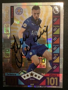 Signed Jamie Vardy Leicester City Football Match Attax Card for sale on Ebay