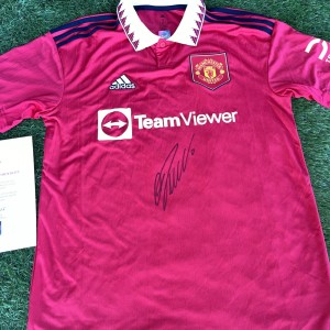Cristiano Ronaldo Signed 2022/23 Manchester United Shirt with COA for sale on Ebay