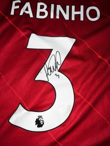 Signed Fabinho Liverpool T Shirt for sale on Ebay