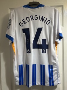 Signed Georginio Rutter 24/25 Brighton Shirt With COA for sale on Ebay