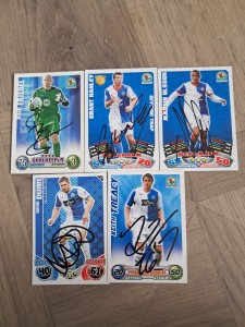 SET OF 5 HAND SIGNED BLACKBURN ROVERS FOOTBALL CARDS for sale on Ebay