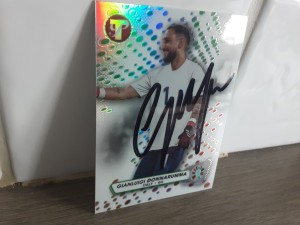 GIANLUIGI DONNARUMMA - ITALY Hand Signed Topps Euro 24 Prizm Football trade card for sale on Ebay