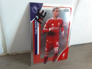 HUGO ETIKIKE - LIVERPOOL Hand Signed Topps Chrome Football trading card for sale on Ebay