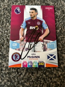 John Mcginn (Aston Villa) Hand Signed 2024 Panini XL Adrenalyn Card Rare ! for sale on Ebay
