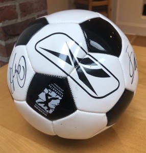 Signed Reebok Strikezone Football 2003 - Signed By Ryan Giggs and Jay Jay Okocha for sale on Ebay
