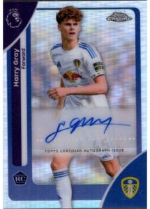 Harry Gray RC Auto 2025-26 Topps Chrome Premier League Leeds United for sale on Ebay