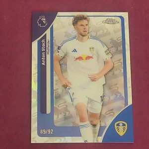 Topps Chrome Premier League 2026 Anton Stach 89/92 Logo Fractor Leeds United  for sale on Ebay