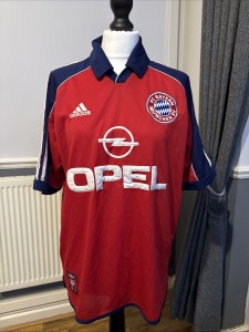 vintage Adidas home football shirt for FC Bayern München 1999-2000 Size M for sale on Ebay