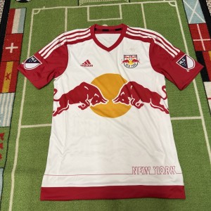 RED BULL NEW YORK 2015/2016 HOME FOOTBALL SOCCER JERSEY SHIRT ADIDAS SIZE M MLS for sale on Ebay