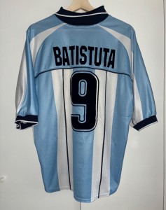 Batistuta 9 Argentina 2000/2001 Home Reebok Shirt men XL for sale on Ebay