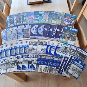 CHELSEA 56 HOME PROGRAMME BUNDLE FROM THE PERIOD 1963- 1990 for sale on Ebay
