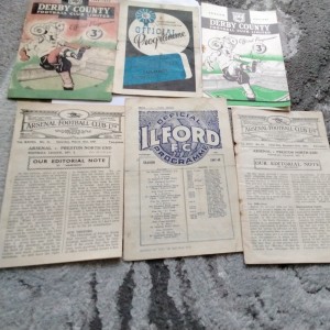 6 x Football Programmes 1930/50,s ( Faults ). for sale on Ebay