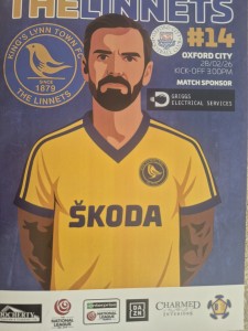 25/26  Kings  Lynn Town  v Oxford City march 1st ENLN for sale on Ebay