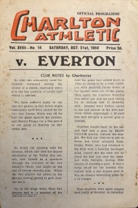 Charlton Athletic v Everton Div 1 1950/51 for sale on Ebay
