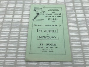 Newquay v St Austell Cornwall Senior League Cup Final 2 May 1955 Bugle  4 Pager for sale on Ebay