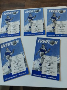 VINTAGE EVERTON FOOTBALL PROGRAMME BUNDLE 1962 x 5 for sale on Ebay